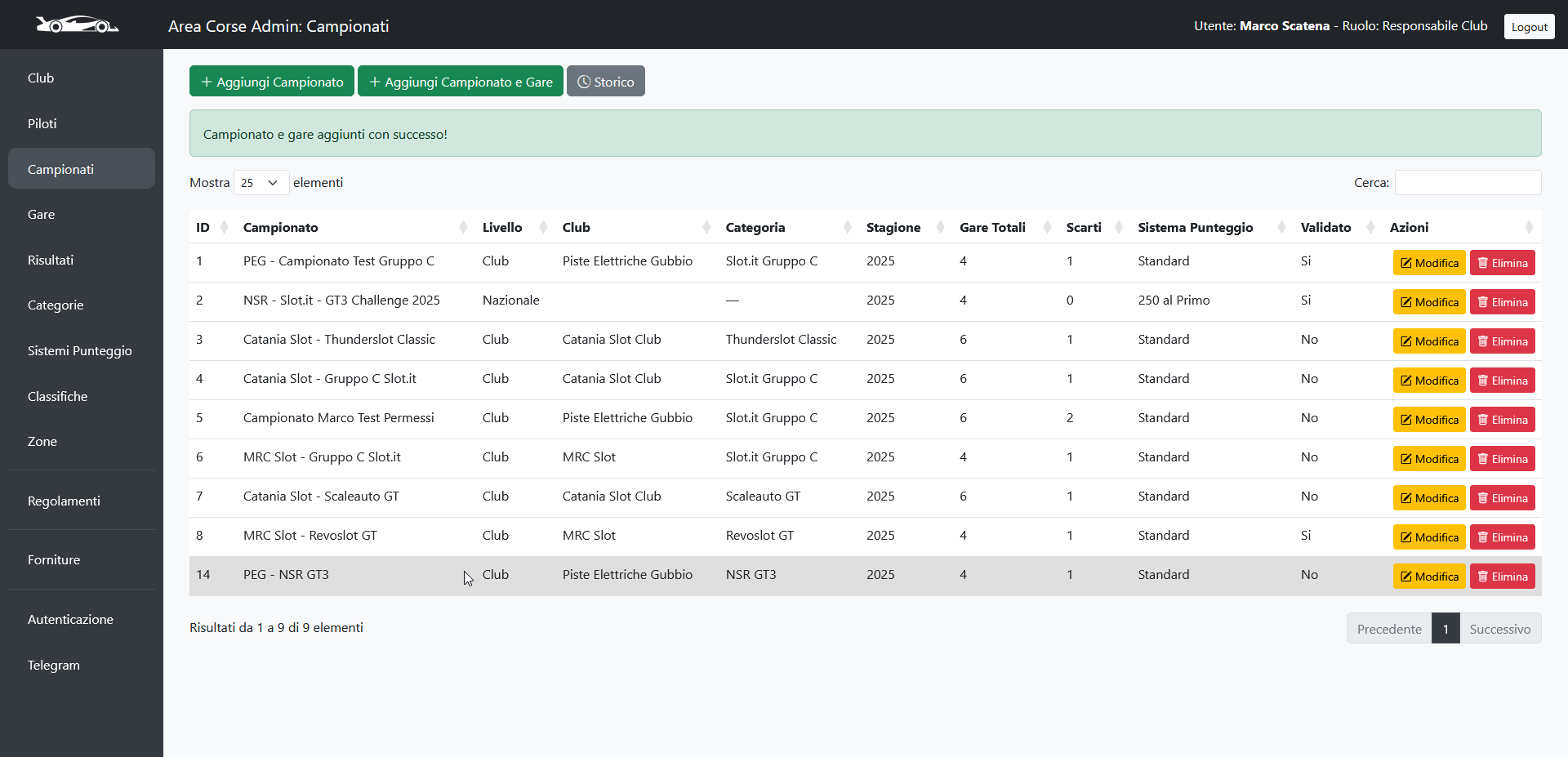 Step 8: Esito dell'operazione